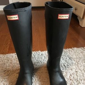 Tall Black Hunter Boots